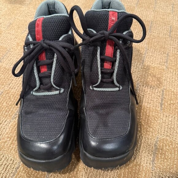 Prada Leather Boot/Sneakers EXCELLENT Condition - Picture 1 of 4